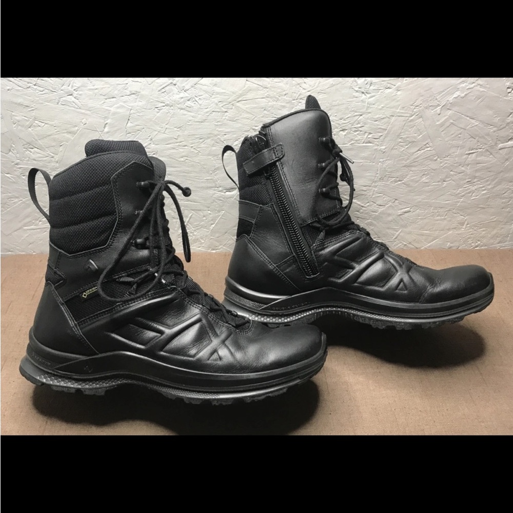 No Inserts Haix Black Eagle Tactical 2.0 GTX Men's Boots Side Zip Black Size 10M - Picture 5 of 16